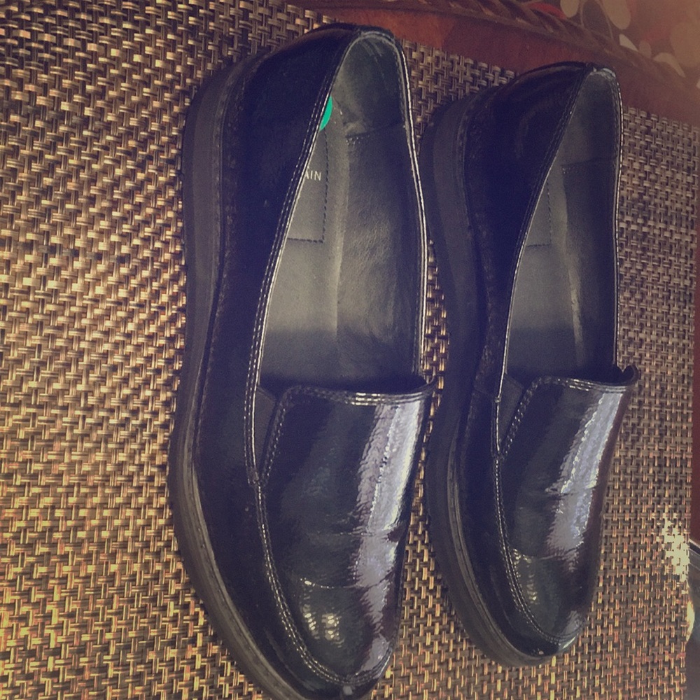 Patent leather loafers